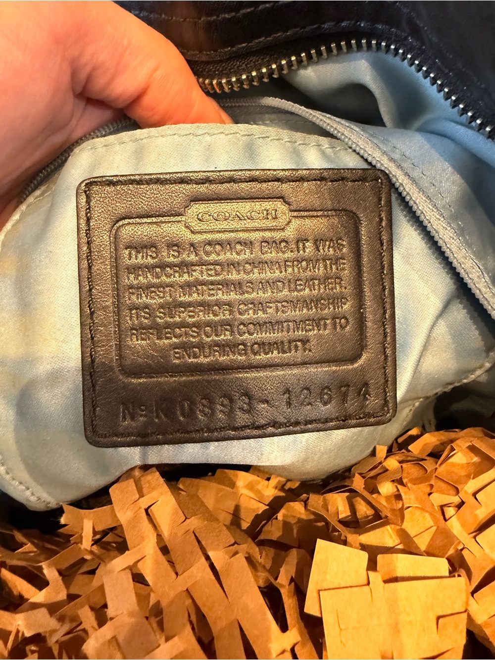 Y2K Coach Classic Signature Hobo Black Shoulder Bag - Picture 3 of 3